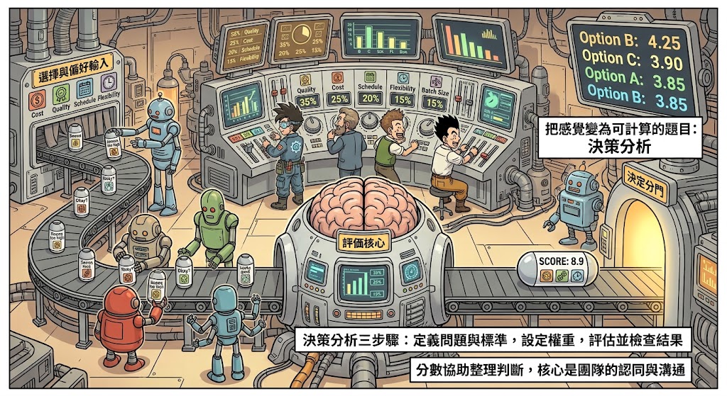 決策分析其實在做什麼?把選擇題變成可以算的題目