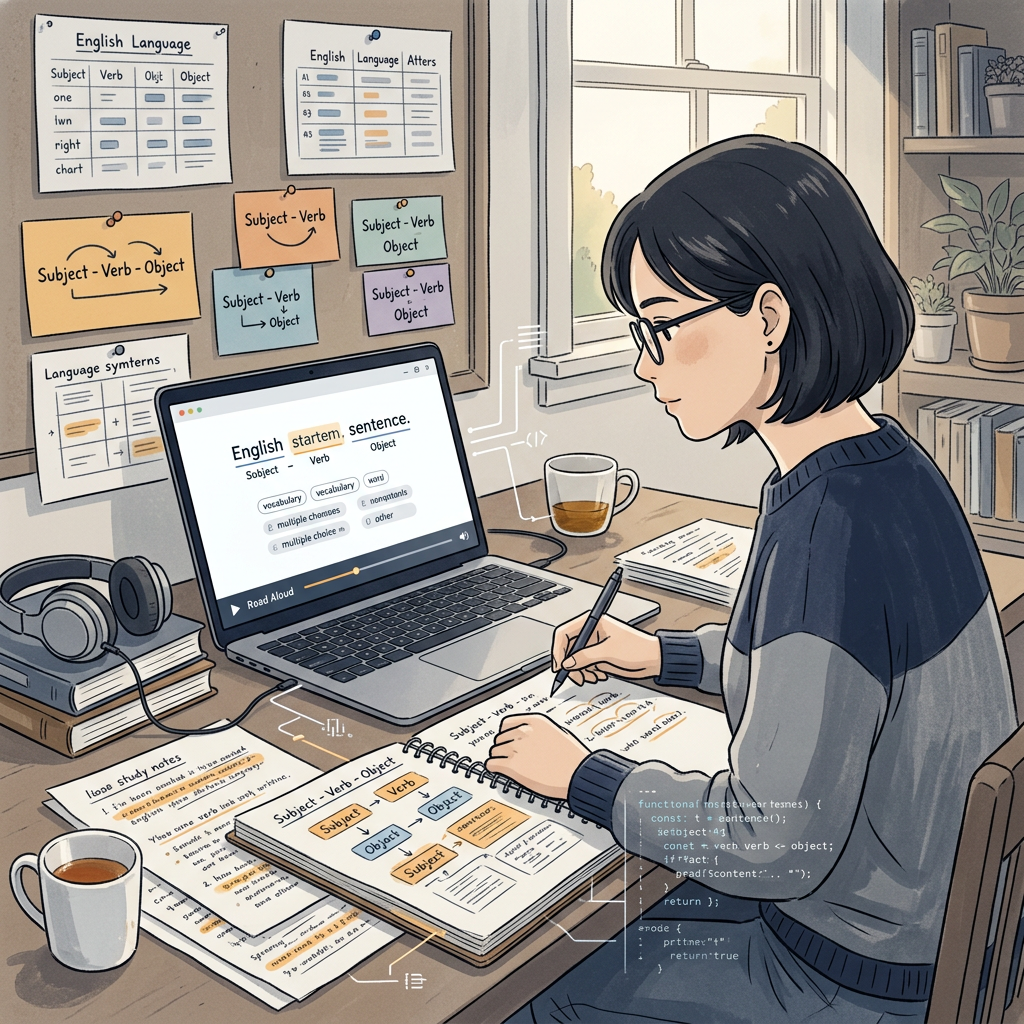Creator building TOEIC English learning tool with AI